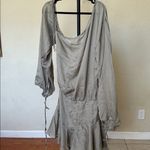 House Of CB  'Wilhelmina' Ash Green Off‎ Shoulder Dress NWOT size S Photo 8
