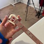 Nocona Pink Genuine Leather Crystal Studded Silver Tipped Western Belt Size XS Photo 5