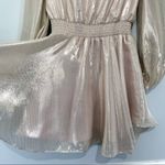 Anna Cate Caelyn Lame Gold Metallic Shimmer Mini Dress XS Photo 6