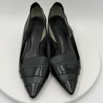 Tory Burch Leather Kitten Heel Brogue Accent Pumps Size 9 Old Money Quiet Luxury Photo 2