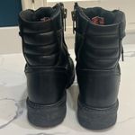 Harley Davidson black leather motorcycle boots Size 10 Photo 2