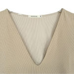 Samantha Eng. Ribbed Long Sleeve Deep V Photo 2