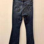 Mother The Weekend Fray Mid Rise Flared Jeans Walking On Coals Women's Size 27 Blue Photo 3