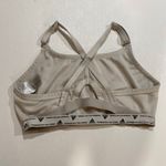 Adidas Sports Bra Beige Tan Logo Strappy Back Size L Photo 2