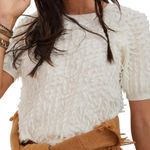 Anthropologie Maeve Scottie Textured Sweater Tee Lambswool/Merino Wool Photo 1