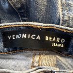 Veronica Beard  Ines Girlfriend Jeans High Rise Cropped Frayed Hem Chic Denim 24" Photo 5