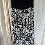 Kalaheo Hawaiian Tropical Stretch Strapless Smocked Back White Midi Dress XL Black Photo 2