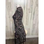Clockhouse Black Floral Mock Neck Mini Dress Women’s Size Small Photo 3
