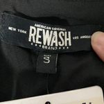 REWASH NWT  skirt wet look small black mini skirt asymmetrical whimsigoth Photo 6