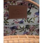 Truessa Round Rattan Crossbody Bag with Heart Woven Detail, NWT Brown Photo 1