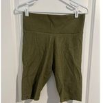 Adidas Women's 2 Colored Rib Short Tights-Leggings-Focus Olive-Size Medium Photo 0