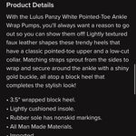 Lulus Lulu’s White Pumps Photo 3