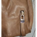 MMS Design Studio Women's Leather Zip Top Adjustable‎ Strap Shoulder Bag Brown Photo 8