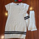 Samantha Rose Sweater Dress & Scraf XL White Photo 0