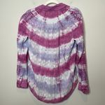 Pilcro and the Letterpress Anthropologie  Pink Purple Tie Dye Button Down Size S Photo 11