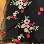 Lulus black mini embroidered sheer overlay dress floral small‎ EUC wedding Pink Photo 1