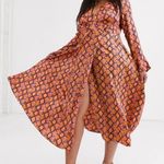 ASOS curve animal print dress size 18 Orange Photo 0