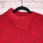 Vintage Duet Red Confetti Dolman Style Wool Blend Sweater Size L Photo 4