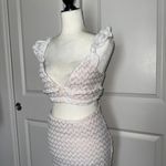 White Ruffled Women's Skirt Set Size M Photo 2