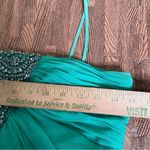 Cache Vintage Y2K Mermaid Fairy Fantasy ‎ Turquoise Beaded Halter Prom Gown 4 Photo 8