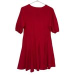 Universal Threads Women’s Red Mini Dress Balloon Sleeve Cotton Rayon NWT Sz XS Fall Christmas Photo 3