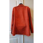 Westbound  Blouse Blazer Women's 1X Orange Pleated Long Sleeve Photo 4
