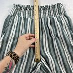 American Eagle XS Pants Wide Leg Crop High Waisted Striped Culotte Resort Beachy Photo 12