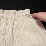 Current Air Anthropologie‎  Womens SZ Large Cream Pull On Paper Bag Wide Leg Pant Photo 8