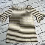 J.Crew women’s striped bell sleeve top new size XS Photo 3