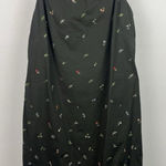 Brooks Brothers 346 Black Floral Colorful Embroidered Shift Dress Size 14 Photo 0