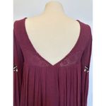 Free People  Mohave Plum Embroidered Woven Mini Dress Size Small Photo 7