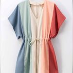 Urban Daisy Multicolored Lightweight Romper Swim Cover Up Casual Outfit Pink Size M Photo 1