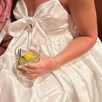 Lulus Lulu’s white satin babydoll graduation mini dress Photo 2