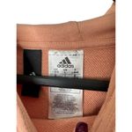 Adidas Peach Cropped Boxy Fit Long Sleeve Hoodie Sweatshirt Women's Size Large Photo 3