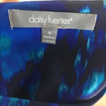 Daisy Fuentes Floral Print Stretch 3/4 Sleeve Shift Dress Contemporary Size S Photo 6