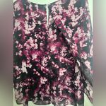 Jennifer Lopez Pink and Black Patterned Blouse size medium Photo 6