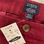 J.Crew NWT Size 22 Cranberry High Rise Girlfriend Chino Cotton Stretch Pants Photo 10