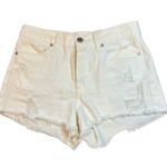 BLANK NYC  Little Queenie White Ripped Jean Shorts Size 27 Photo 1