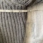 EXPRESS women S wool blend snap front Longsleeve knit sweater w/cowl neck grey Photo 9