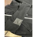 DDCLAB Black Wool Blend Coat Leather Accents Made in Italy Size Small (est) Photo 10