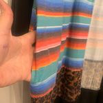 L&B Lucky & Blessed Western Serape & Cheetah XL Long Sleeve Duster. 1595 Black Photo 5