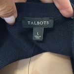 Talbots  Striped Colorblock Sweater Poncho Photo 5