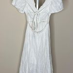Finders Keepers RTR Sundays Dress White Embroidered Eyelet Cotton US XS Photo 5