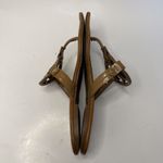 Tory Burch Miller Brown Leather Medallion Flip Flop Sandals Size 7.5 Classic Photo 9