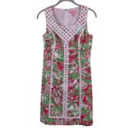 Lilly Pulitzer MACFARLANE Shift Dress Pink/Green Hotty Elephant Print Size 2 Photo 1