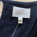 Deletta  NWOT Black Blouse Size Small Loose Fitting Photo 1