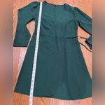 Topshop  Dark Green Long Sleeve Dress Photo 5