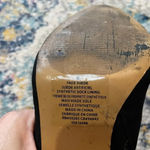 EXPRESS  Floral Botanical Embroidered Heeled black faux suede Booties, size 8 Photo 8