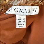 Shona joy  Sunset Floral Long Sleeve Ruched Mini Dress Size 4 Photo 8