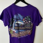 Y2K Vintage Down The Hatch Seafood Restaurant T Shirt Ponce Inlet Purple Small S Photo 13